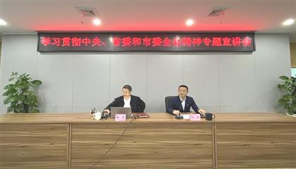 遂寧興業(yè)集團(tuán)召開學(xué)習(xí)貫徹中央、省委和市委全會(huì)精神專題宣講會(huì)